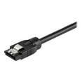 thumbnail image 3 of StarTech.com 0.6 m Round SATA Cable - Latching Connectors - 6Gbs SATA Cable - SATA cable - Serial ATA 150/300/600 - SATA (R) latched to SATA (R) latched - 2 ft - round - black, 3 of 3
