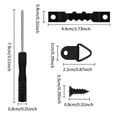 thumbnail image 2 of Kit de 252 colgadores de cuadros Soledad variados fáciles de instalar con dientes de para Negro, 2 of 7