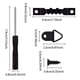 thumbnail image 2 of Kit de 252 colgadores de cuadros surtidos con tornillos y herrajes fáciles de instalar Negro, 2 of 7