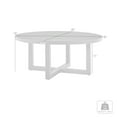thumbnail image 7 of Armen Living Weather-Resistant Round Aluminum and Fabric Coffee Table, Black, 7 of 7