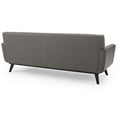 thumbnail image 4 of Modway Engage Top-Grain Leather Living Room Lounge Sofa in Gray, 4 of 5