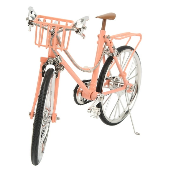 Bike Model, Bike Ornament Pink Easy Assembly For Gift For Desktop Decoration