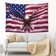 thumbnail image 3 of Xecao USA Eagle with Spread Wings Print Tapestry, Wall Hanging Room Funny Decor, Backdrop Room Decor for Bedroom Living Room dormitory, 3 of 8