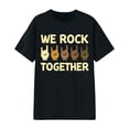 thumbnail image 2 of We Rock Together Graphic Tees for Women 2026 Summer Casual Short Sleeve Crewneck Funny Rock Lover T Shirts, 2 of 3