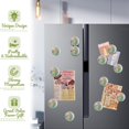 thumbnail image 4 of Strong Refrigerator Magnet Fridge Sticker, Energetic Springtime Blossom 12Pcs Beautiful Photo Decorative Magnet Set, Small Round Crystal Glass Craftwork for Refrigerator Decor, 4 of 4