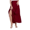 thumbnail image 5 of EFINNY Women's Cutout Polka Dot Long Skirt Dress Elastic Waist Long Length Skirts, 5 of 7