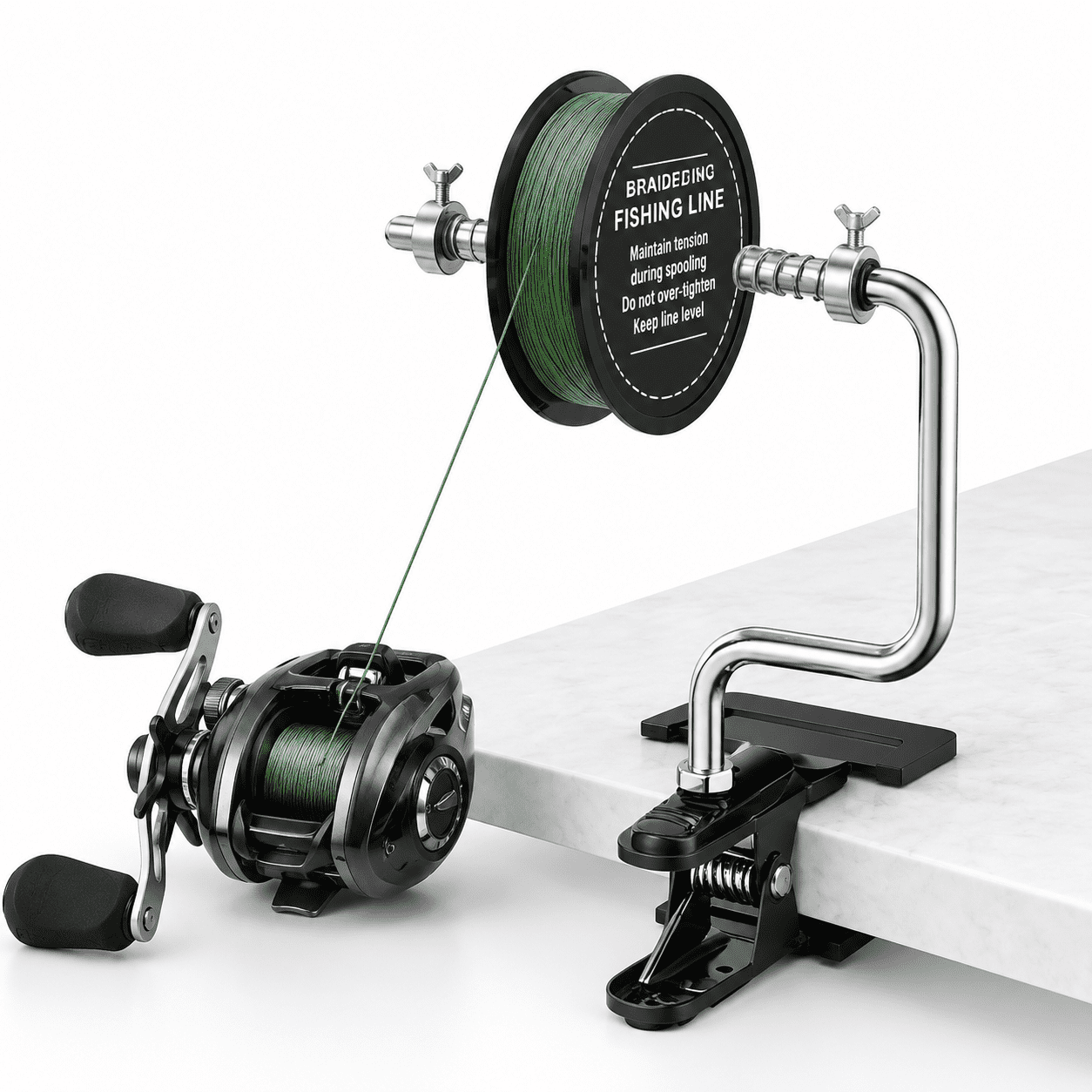 Portable Fishing Line Spooler Winder for Spinning and Baitcasting Reels