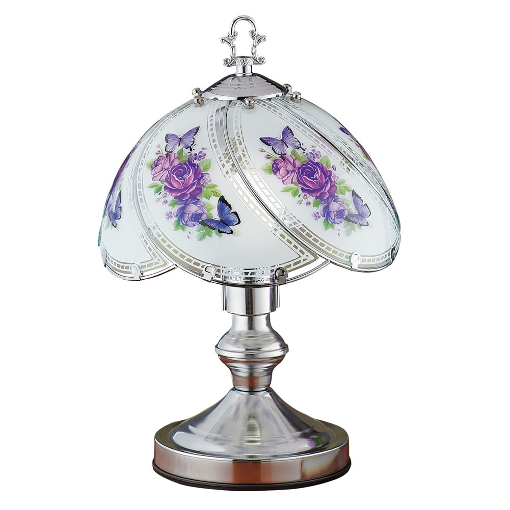 Purple Fl Touch Lamp With, Purple Touch Table Lamps