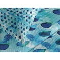 thumbnail image 4 of Ambesonne Navy and Teal Quilted Bedspread Set 3 Pcs, Waterdrops Quirky, Queen Size, Turquoise Navy Blue, 4 of 5