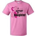 thumbnail image 3 of Inktastic Breast Cancer Awareness I Support My Daughter Pink Ribbon T-Shirt, 3 of 5