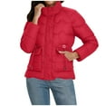 thumbnail image 4 of FDGIU Women's Lightweight Quilted Puffer Jacket - Long Sleeve Zip Up with Pockets, Loose Fit Warm Winter Casual Outerwear Coat, 4 of 7