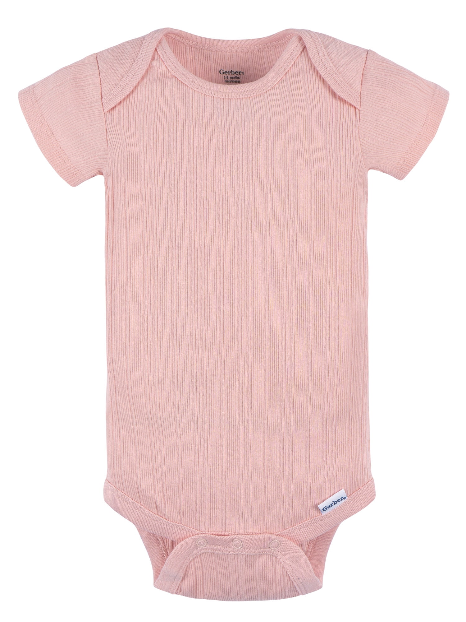 Gerber Baby Neutral Short Sleeve Onesies, 3-Pack, Sizes Newborn - 24 Months