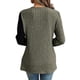 thumbnail image 4 of Women's Color Block Ribbed Tunic Sweaters with Lace Neckline Long Sleeve Tops Early Fall Fashion Knit Tops Purple XXXXXL, 4 of 4