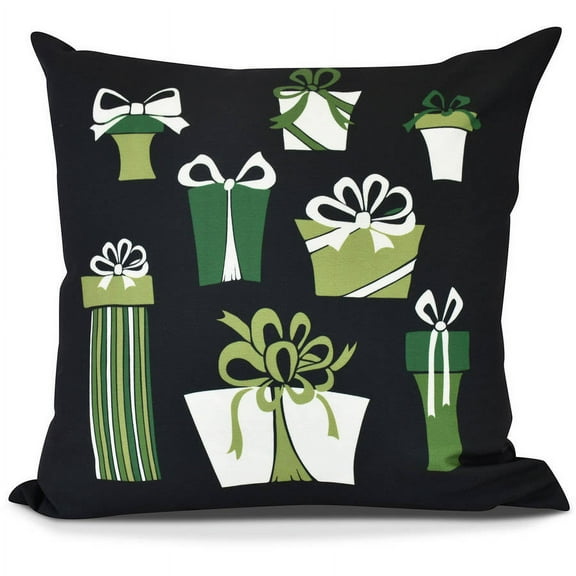 Present Time Geometric Print Pillow