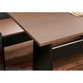 thumbnail image 5 of Linon Ardmore Pine Wood Corner Nook Dining Set with Storage in Black and Pecan, 5 of 20