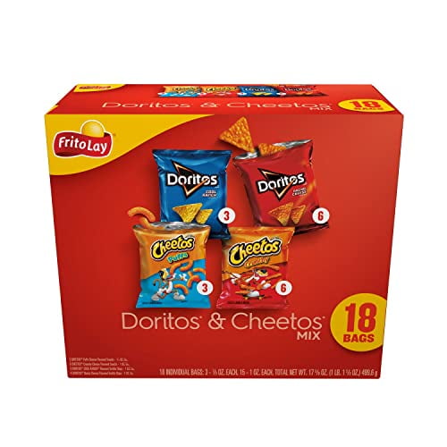 Frito-Lay Doritos & Cheetos Mix Variety Pack, (18 Pack)