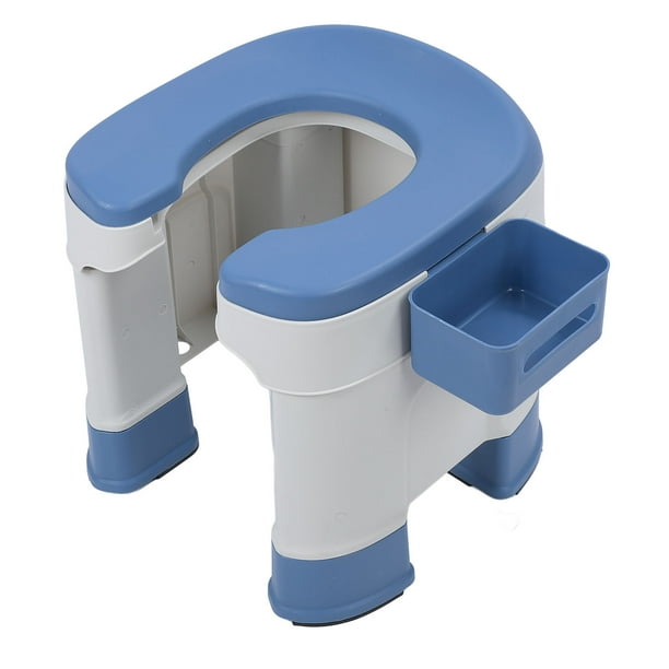 Silla de Ducha con asiento de Inodoro para personajes Mayores, Con Caja de Pañuelos para Personas Mayores, Mujeres emarazadas, taburete plegable para binado, inodoro en cuclillas