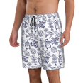 thumbnail image 2 of Logiee World Travel2 Print Mens Swim Trunks Quick Dry Board Shorts,Breathable Hawaii Beach Shorts Swimwear Bathing Suits-3X-Large, 2 of 6