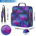 thumbnail image 2 of FORMRS Zipper Binder with Shoulder Strap 2-inch Ring 500 Sheet Capacity File Bag, Purple Galaxy Pattern, 2 of 5
