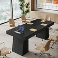 thumbnail image 5 of Tribesigns 55.1" Conference Table for 4-6 People, Modern Meeting Table with Thick Tabletop, 5 of 7