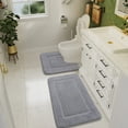 thumbnail image 2 of Juego de alfombras de baño LOCHAS gris claro, 2 piezas, 2 of 7