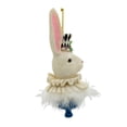 thumbnail image 3 of Kurt Adler 6.5-Inch Resin Hollywood Hats Rabbit Ornament, 3 of 3
