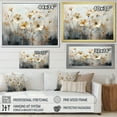 thumbnail image 4 of Designart "Minimalist Melodies In Beige Wildflower Meadows I" Wildflowers Floater Framed Canvas Wall Art, 4 of 5