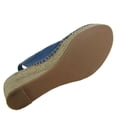 thumbnail image 2 of Steven Womens Indiggoo Wedge Sandal Shoes, Blue Leather, US 6, 2 of 3