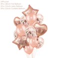 thumbnail image 3 of Globos de fiesta de cumpleaños de boda de oro rosa, globo de aluminio con letras de feliz cumpleaños, suministros de decoración para fiesta de eventos de aniversario de Baby Shower, 3 of 5