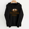 thumbnail image 3 of XPMWRP Women's Football Printed Hoodies Sweatshirt Casual Long Sleeve Pullover Tops Loose Winter Warm Comfortable Sweatshirt Black XXL, 3 of 3