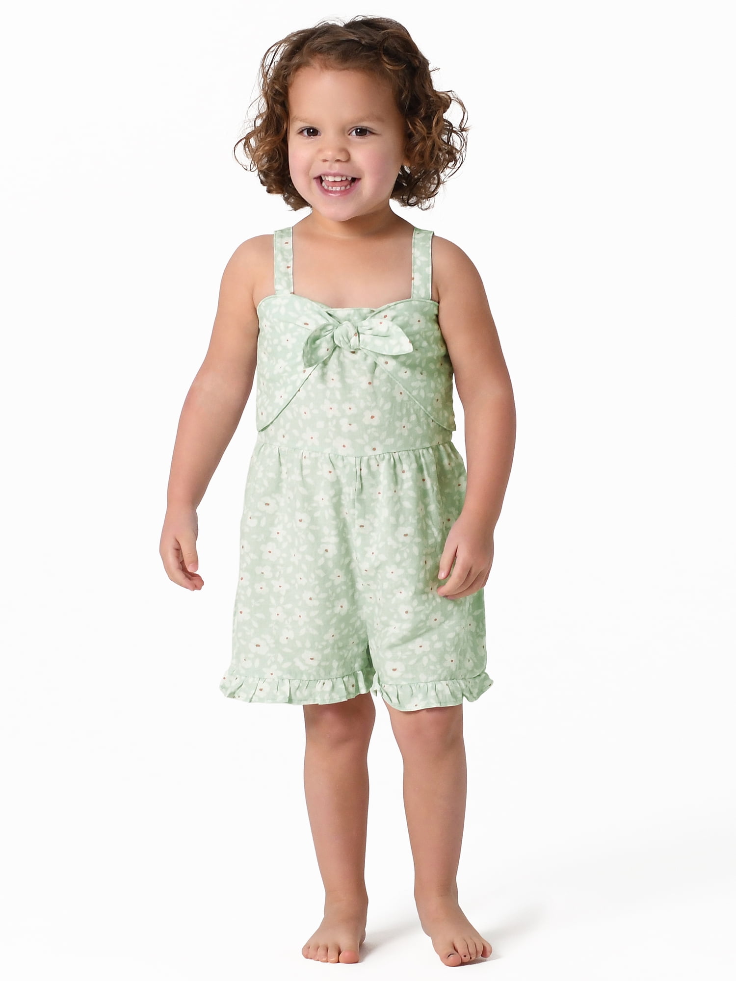 Modern Moments by Gerber Toddler Girl Sleeveless Romper, Sizes 12M5T