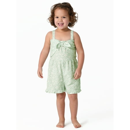 

Modern Moments by Gerber Toddler Girl Sleeveless Romper Sizes 12M-5T