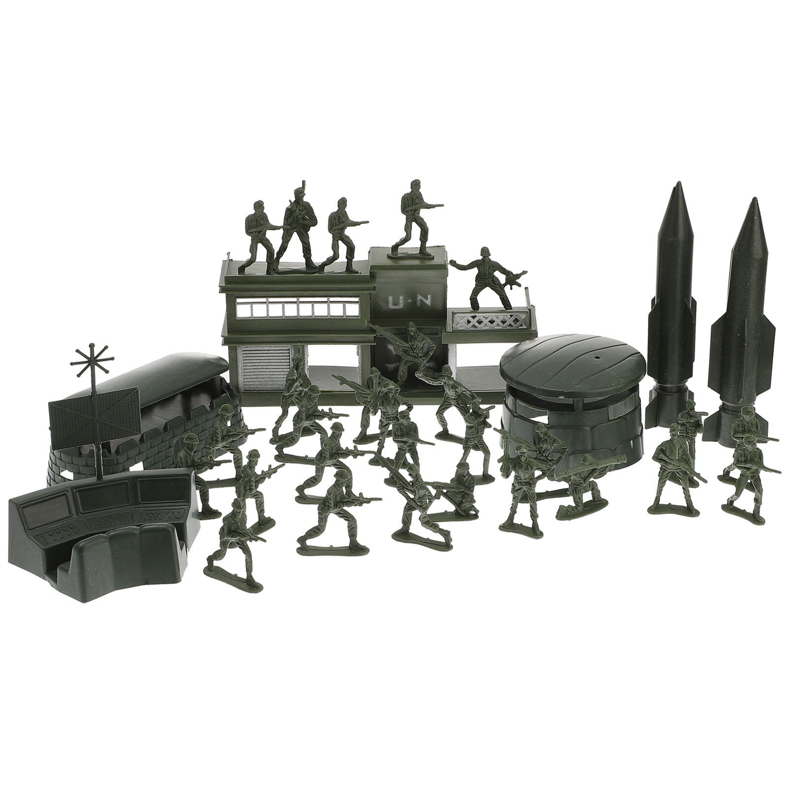 Figures Men Toy Soldiers Toys Soldier Action Model Boys Playset Mini Sand  Green Set Guys Vehicles Figure 