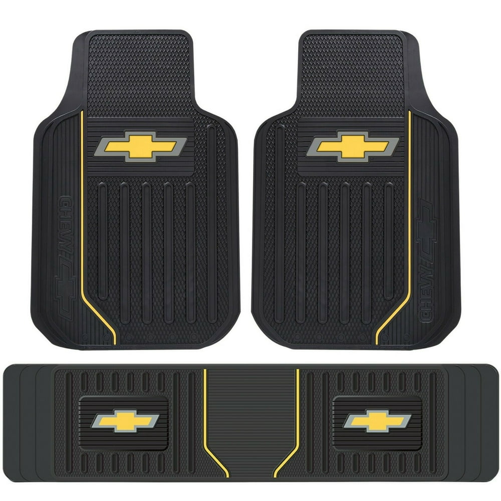 Plasticolor 3 PC New Licensed Elite Chevy Style Heavy Duty Rubber Front