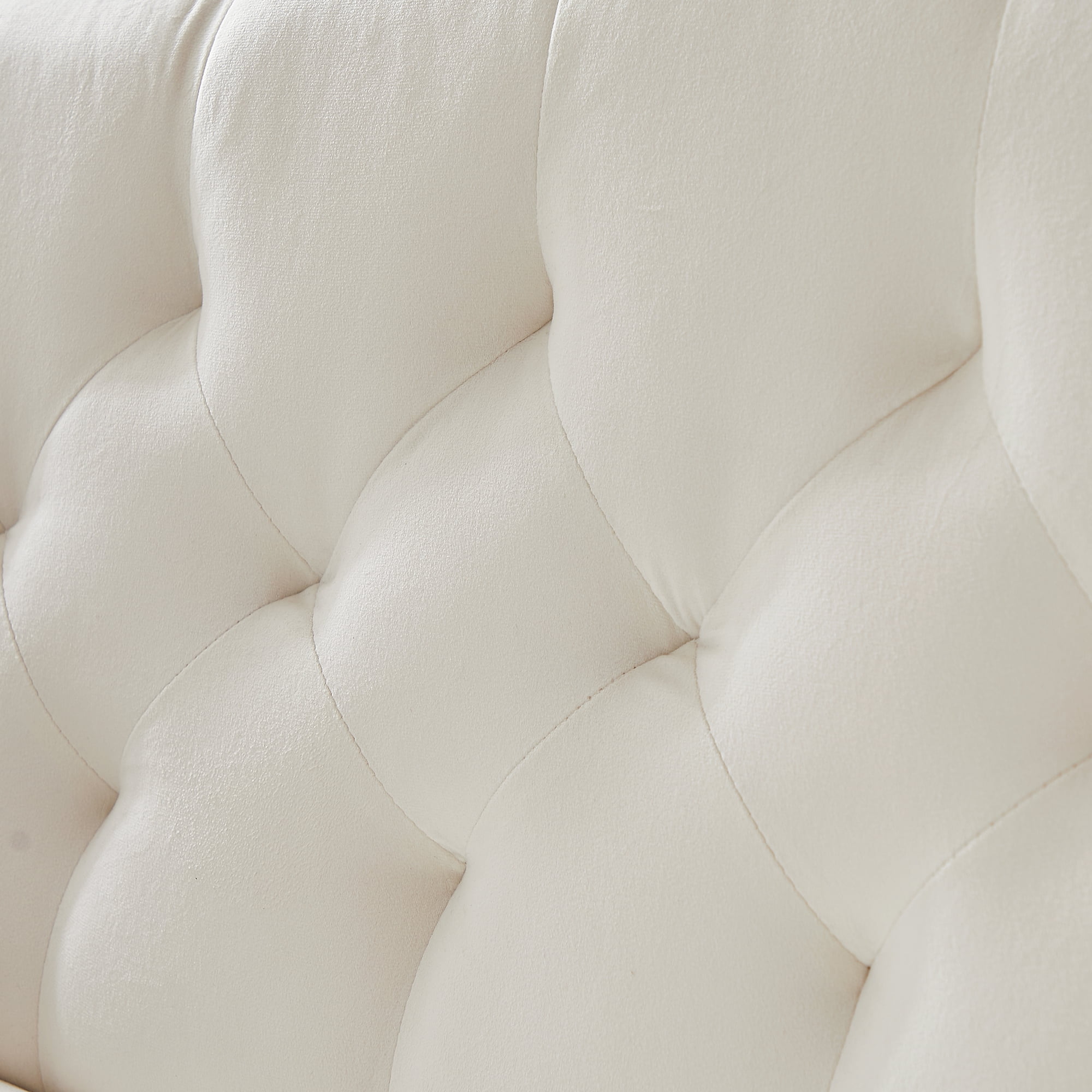 Modern 2 Seater Velvet Sofa, Button Tufted Small Couch Loveseat with Nailhead Trim and Pillows for Living Room Bedroom Apartment