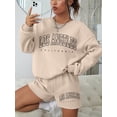 thumbnail image 2 of Sudadera con capucha con estampado de la costa occidental de California para mujer, jersey de manga larga con cuello redondo, ropa deportiva de tendencia coreana, 2 of 4