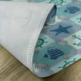 thumbnail image 5 of Ambesonne Anchor Place Mats Set of 4, Ships Wheel Turquoise, Standard Size, Turquoise Navy, 5 of 6