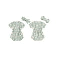 thumbnail image 3 of Aojekbee Baby Girls Summer Rompers Infant Short Sleeve O Neck Floral Romper with Headband, 3 of 10