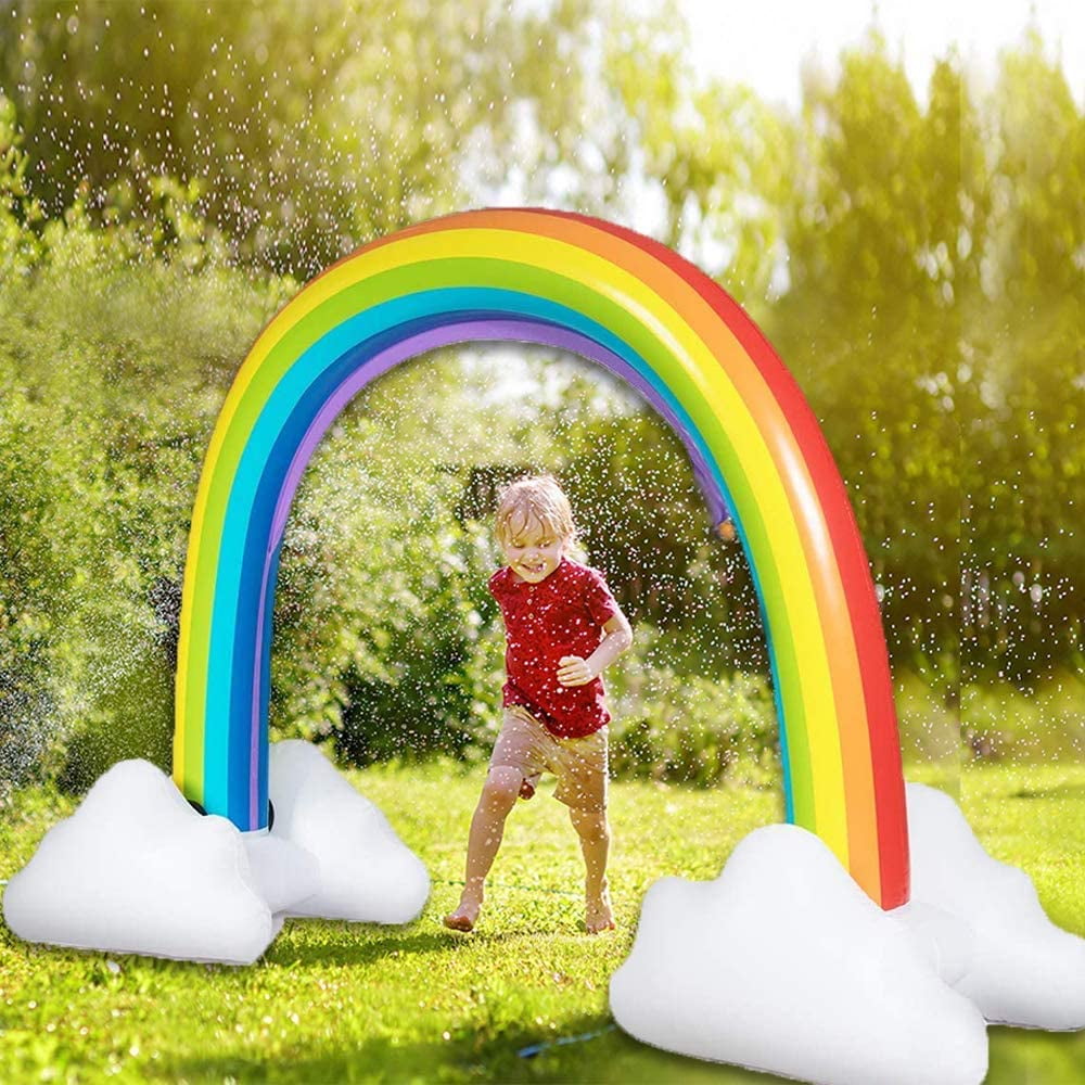 inflatable rainbow sprinkler walmart
