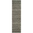 thumbnail image 3 of SAFAVIEH Arizona Teagan Geometric Shag Area Rug, Brown/Ivory, 11' x 15', 3 of 6