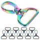 thumbnail image 5 of Durable D Ring Key Chains Bulk 10pcs Keychain Buckles for DIY Crafts Portable Strap Clips for Handbags Purses Accessories, 5 of 5