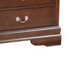 thumbnail image 3 of Contemporary Home Living 6-Drawer Wooden Bedroom Dresser - 57" - Dark Brown, 3 of 4