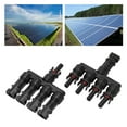 thumbnail image 4 of Solar Branch Connector, 2Pcs 1500V Temperature Resistance IP68 Waterproof Long Life Span Male Female Design Y PV Connector Weather Resistance  For Industry, 4 of 8