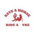 thumbnail image 2 of Save a Horse Ride a Yke T-Shirt Casual Tee Top, 2 of 7