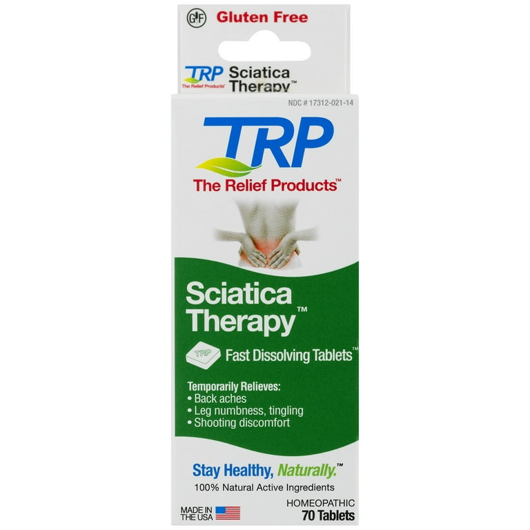 The Relief Products Sciatica Therapy Homeopathic, Tablets - 70 count