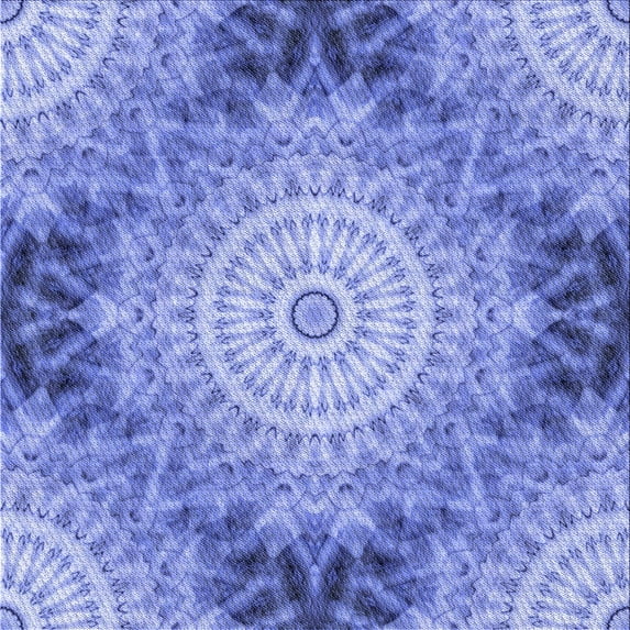 Ahgly Company Machine Washable Indoor Square Transitional Day Sky Blue Area Rugs, 6' Square