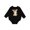 AB-Black, variant on Cute Baby Donkey Baby Fleece Bodysuit