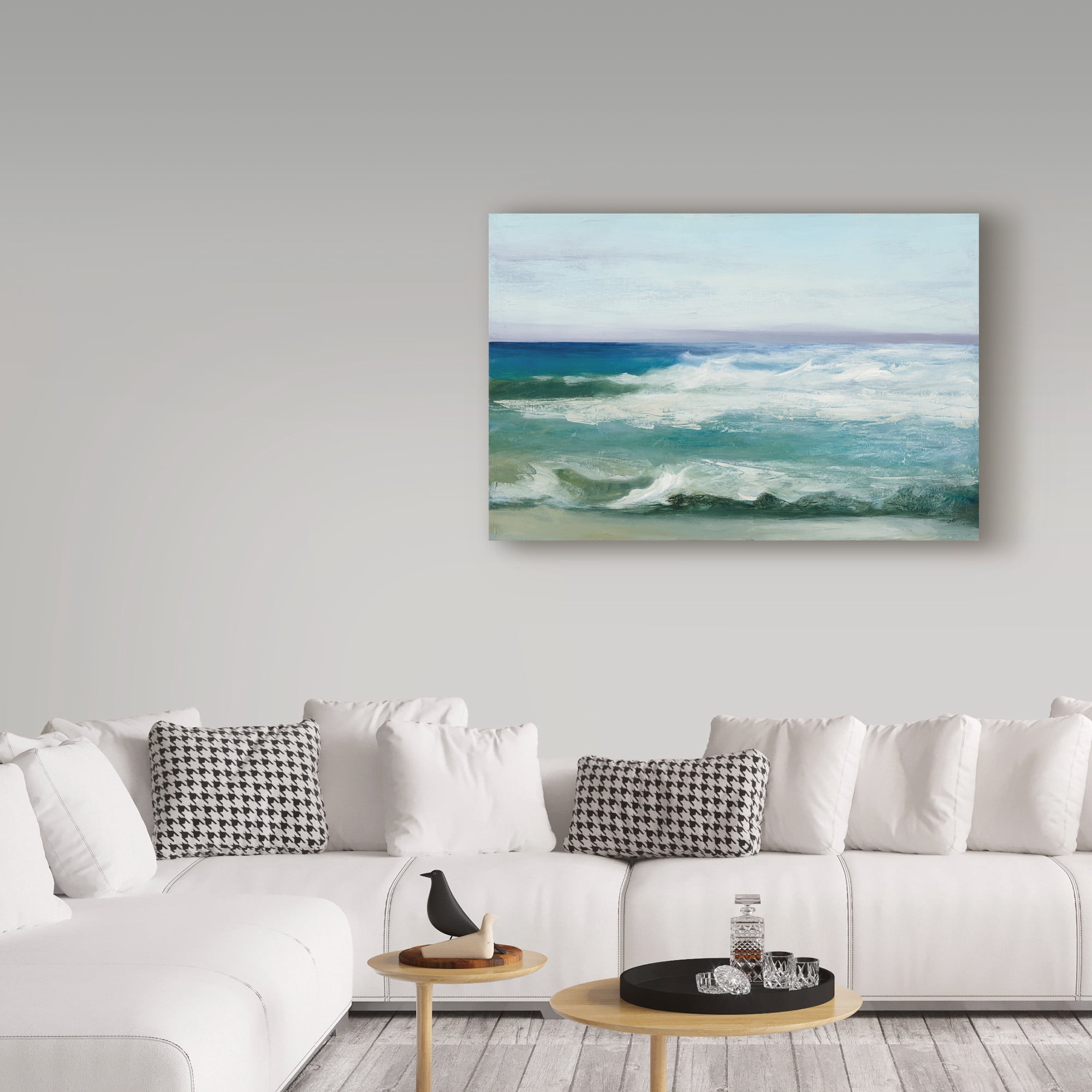 Trademark Fine Art 'Azure Ocean Waves' Canvas Art by Julia Purinton