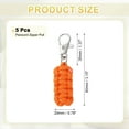 thumbnail image 2 of Uxcell Paracord Zipper Pull Polyester Zipper Pulls Replacement Woven Rope with Metal Clasp for Clothing Accessories Orange, 2 of 7