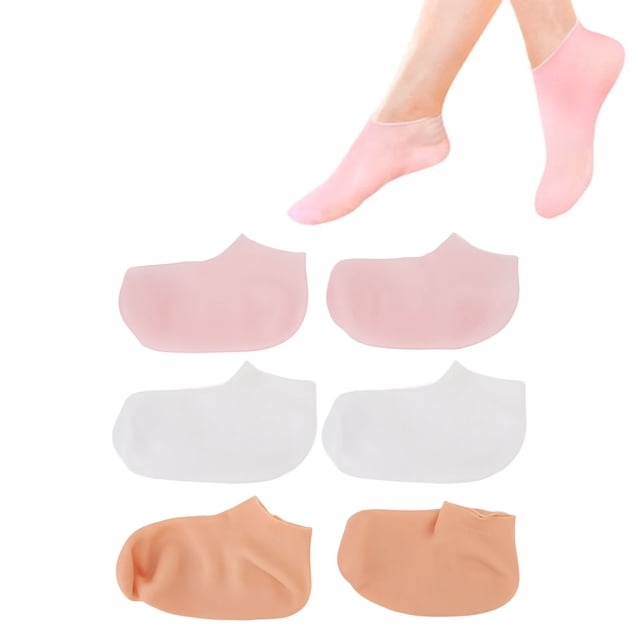 Calcetines hidratantes de Silicona ANGGREK 3 pares reutilizables antideslizantes